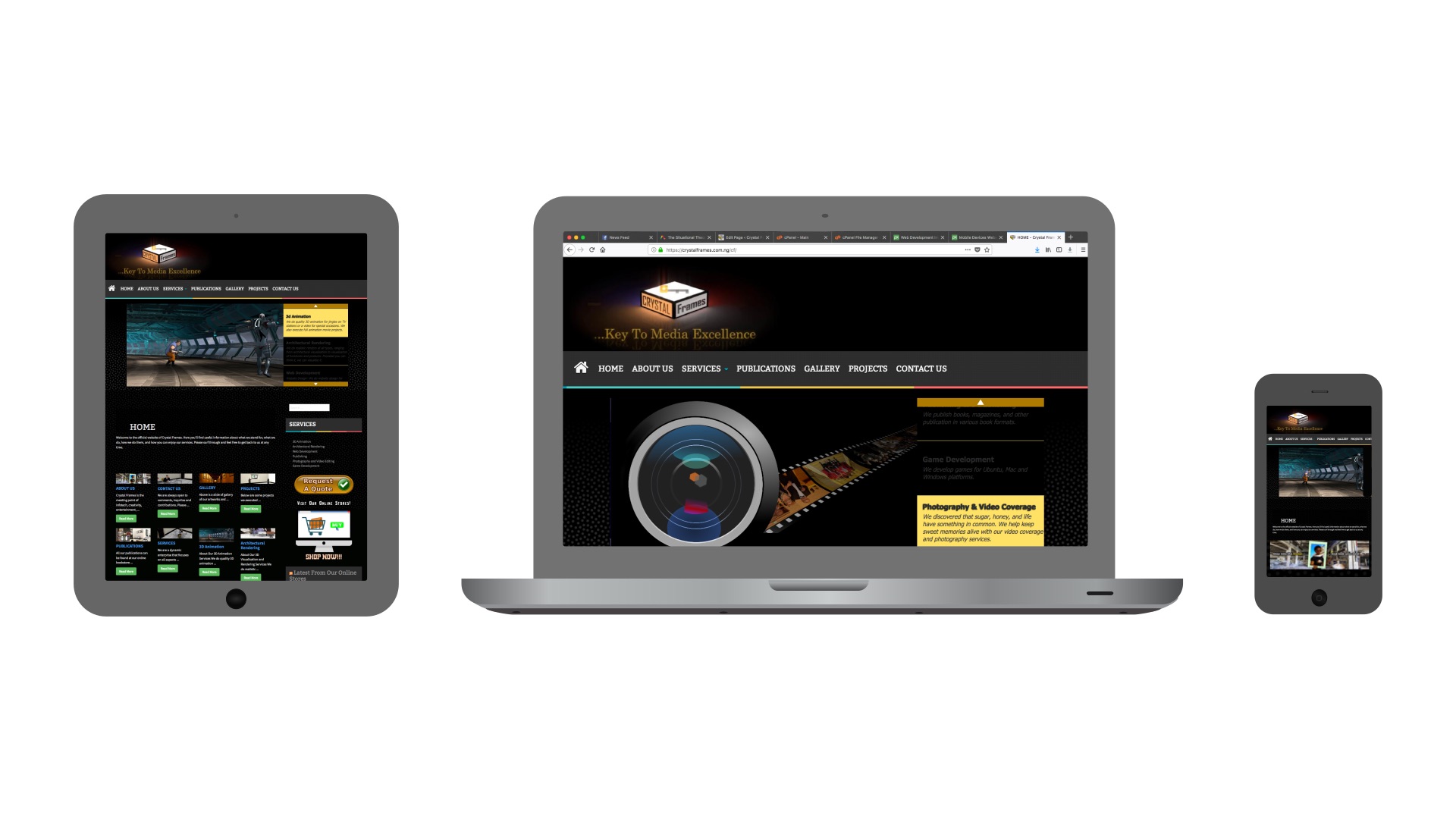  Website Design: We do website design for enterprises, ministries, individuals, etc. Our website design is of world class   standards.